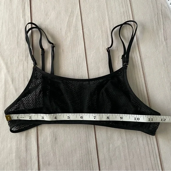 Victoria's Secret Sexy Sheer Mesh Scoop Neck Bralette Women’s XS Black Wireless - Picture 11 of 13